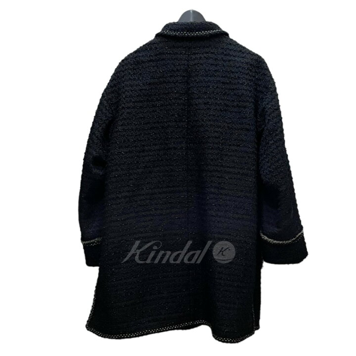 楽天市場】【中古】borders at balcony ツイードコート ブラック 