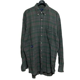 【中古】NAUTICA　TOO BIG SHIRT A．H オーバーサイズチェックシャツ グリーン系 サイズ：XXL 【221123】（ノーティカ）