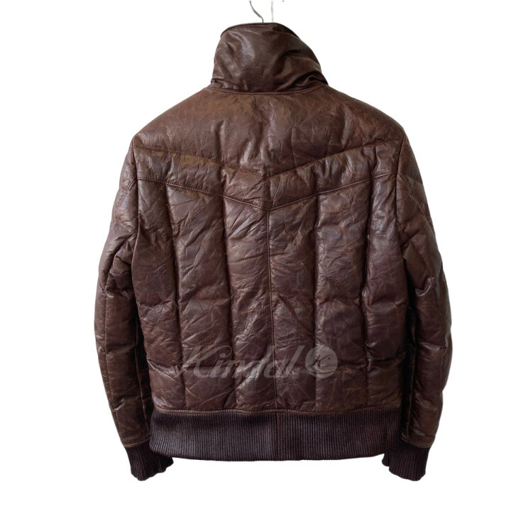 楽天市場】【中古】ISAMU KATAYAMA BACKLASH レザーダウンジャケット  
