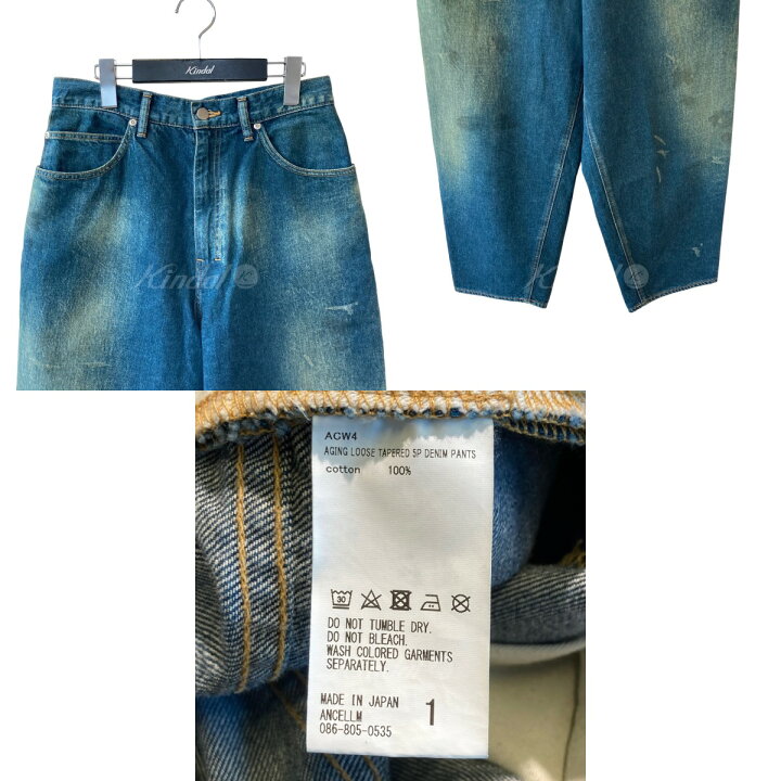 楽天市場】【中古】ANCELLM AGING LOOSE TAPERED 5P DENIM WISM 別注 