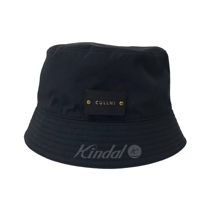 楽天市場】【中古】CULLNI レザーパッチバケットハットCP-003 ネイビー 
