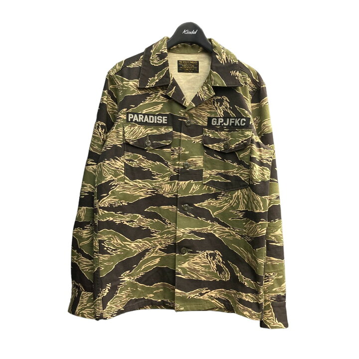 楽天市場】【中古】WACKO MARIAタイガーカモミリタリーシャツ グリーン 