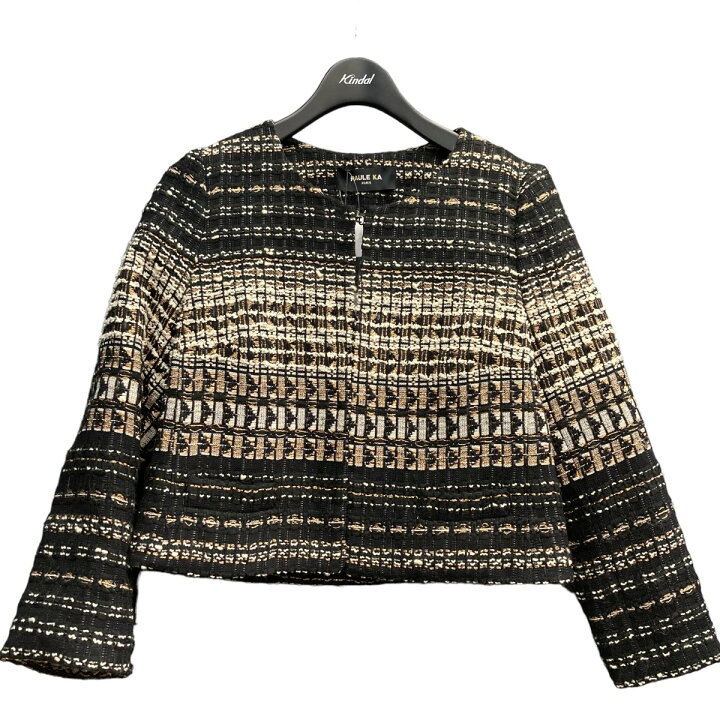 楽天市場】【中古】PAULE KAツイードジャケット ブラック サイズ：38 
