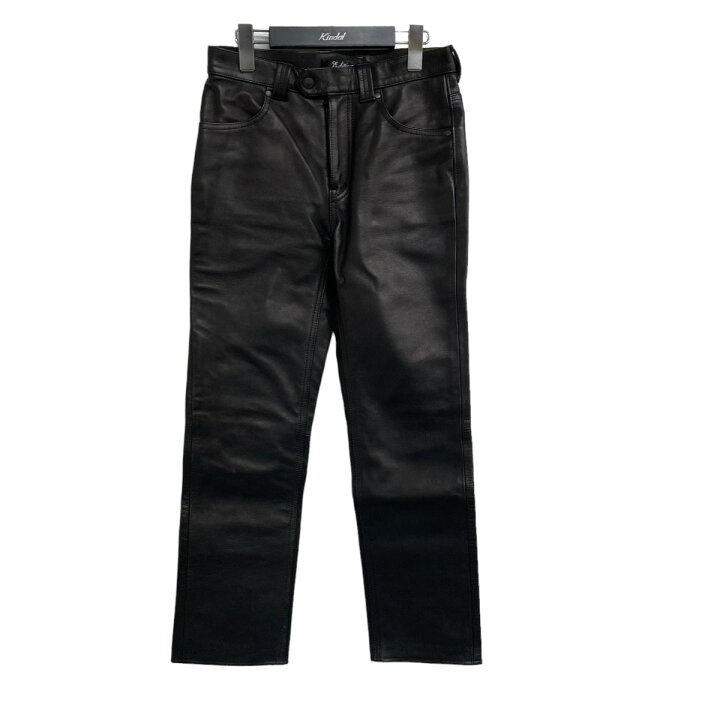 楽天市場】【中古】blackmeans×Edition レザーパンツ ブラック サイズ 
