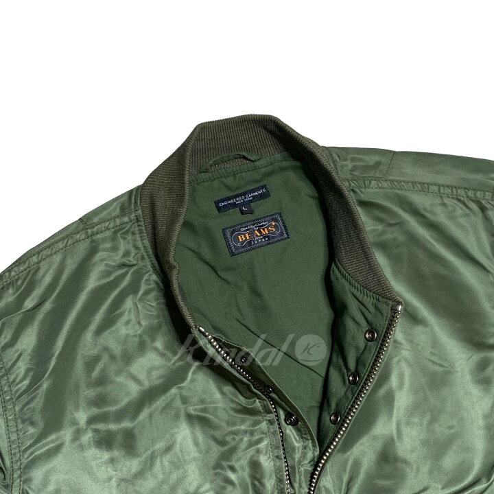 楽天市場】【中古】Engineered Garments ×BEAMS MA-1ジャケット カーキ 