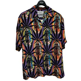 【中古】WACKO MARIA　BUDSPOOL 舐達磨 HAWAIIAN SHIRT TYPE 1 パープル サイズ：L 【251123】（ワコマリア）