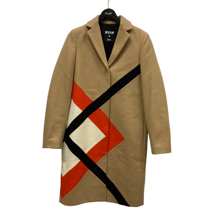 楽天市場】【中古】MSGM チェスターコート 2141MDC15Y ベージュ サイズ  