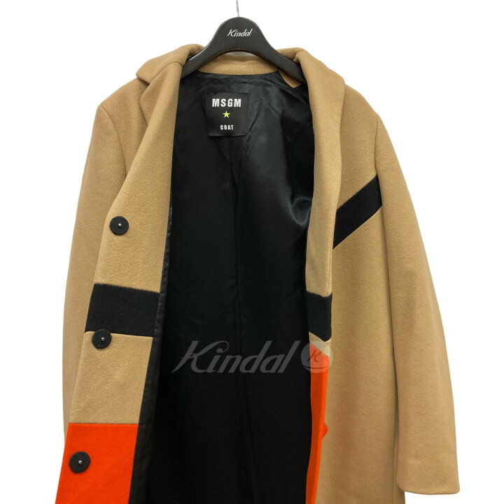 楽天市場】【中古】MSGM チェスターコート 2141MDC15Y ベージュ サイズ 