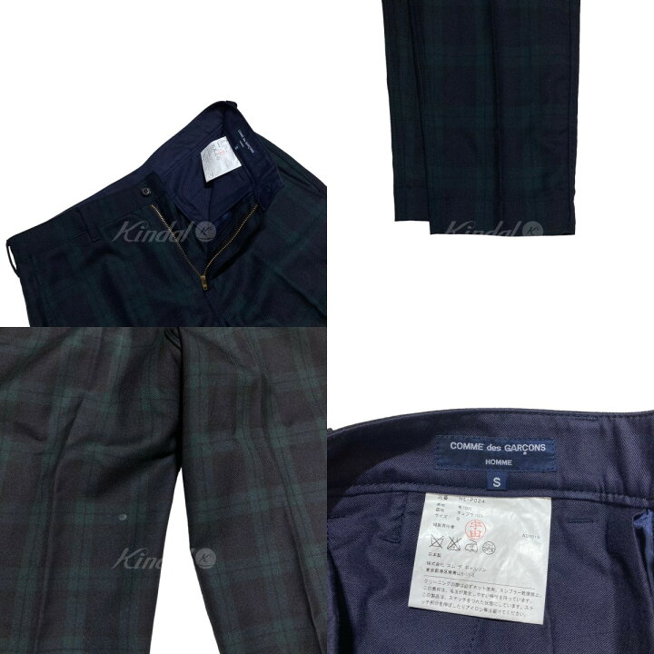 楽天市場】【中古】COMME des GARCONS HOMME チェックパンツ／HL P024 