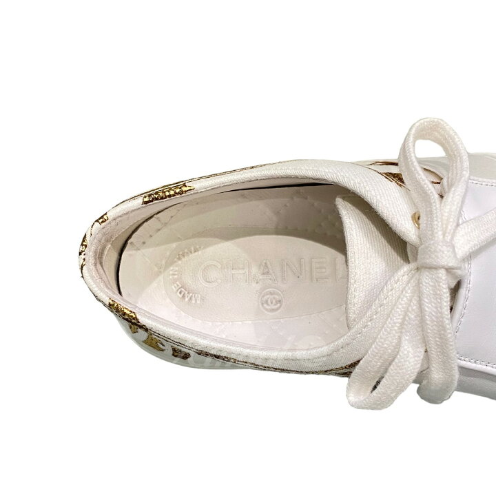 楽天市場】【中古】CHANEL ヒールココマーク スリッポンスニーカー 