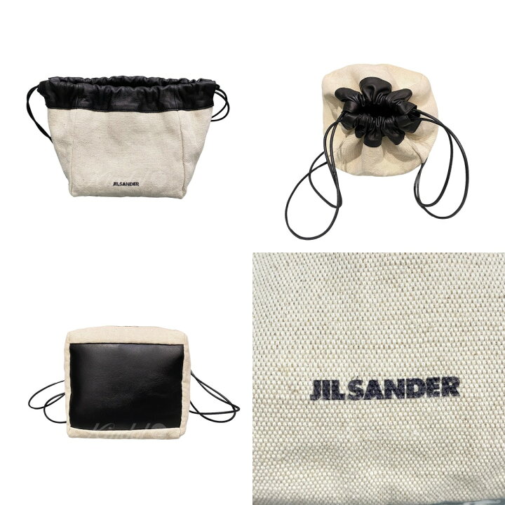 楽天市場】【中古】JIL SANDER リバーシブル 巾着ポーチバッグ 