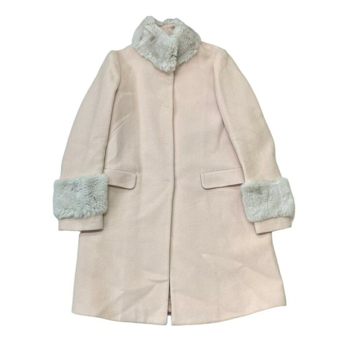 楽天市場】【中古】BLUGIRL ラビットファー ロング コート ピンク 