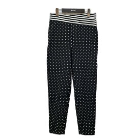 【中古】borders at balcony　テーパードドットパンツ　TAPERED DOTS PANTS ブラック サイズ：38 【261123】（ボーダーズアットバルコニー）