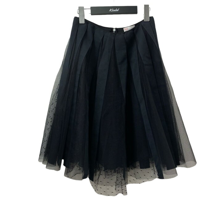 楽天市場】【中古】RED VALENTINO チュールテープスカート ブラック  