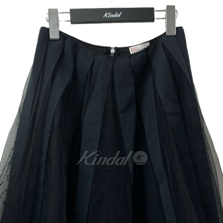 楽天市場】【中古】RED VALENTINO チュールテープスカート ブラック  