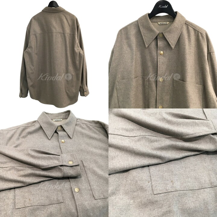 楽天市場】【中古】AURALEE ｢WOOL FULLING FLANNEL｣ウールシャツ 