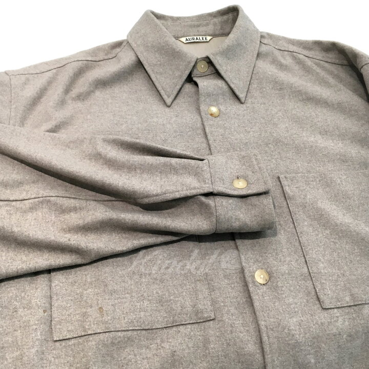 楽天市場】【中古】AURALEE ｢WOOL FULLING FLANNEL｣ウールシャツ 