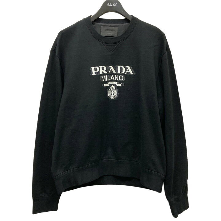 楽天市場】【中古】PRADA ロゴスウェット UJK148 ブラック サイズ：L 