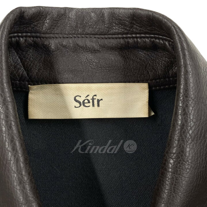 楽天市場】【中古】SEFR フェイクレザージャケット ブラウン サイズ：L 