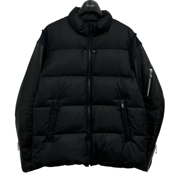 楽天市場】【中古】UNDERCOVER 袖レザーダウンジャケット ブラック 