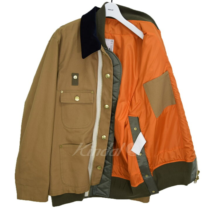 楽天市場】【中古】sacai × CARHARTT WIP Canvas MA-1 Jacket Michigan 