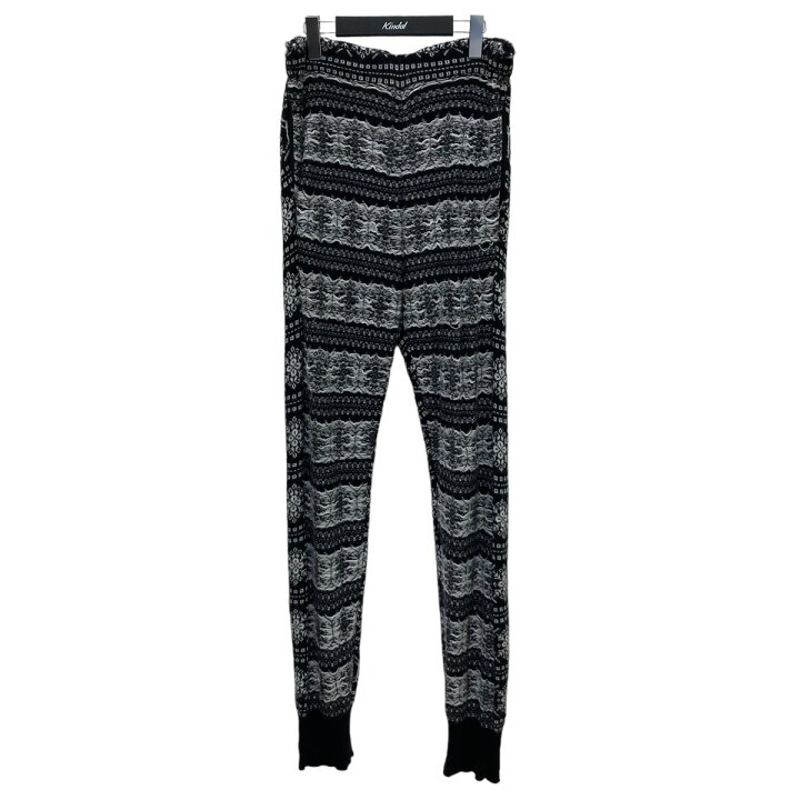 楽天市場】【中古】sacai ニットパンツ 10 00098M ブラック×ホワイト 