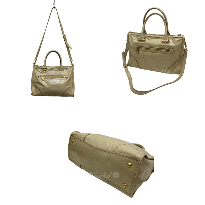 楽天市場】【中古】miu miu 2WAYバッグ RL0043 ベージュ 【291123 