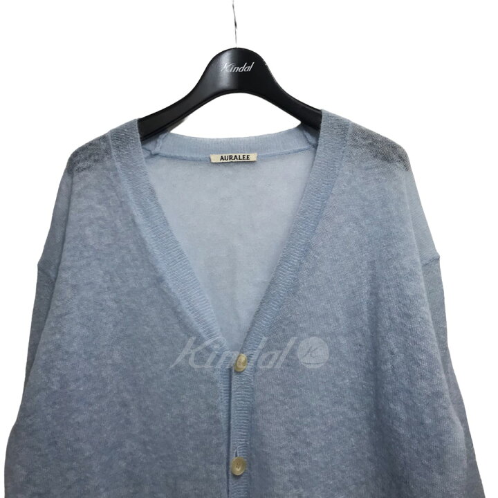 楽天市場】【中古】AURALEE23SS モヘアカーディガンA23SC01FG ブルー 
