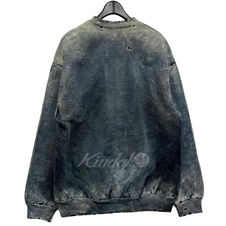 楽天市場】【中古】LES SIX ペイントダメージスウェット グレー サイズ 