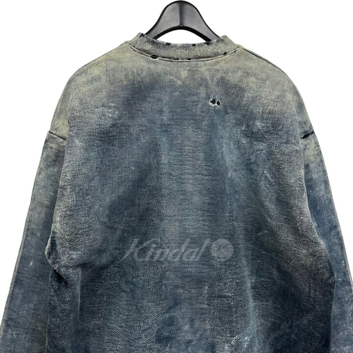 楽天市場】【中古】LES SIX ペイントダメージスウェット グレー サイズ 