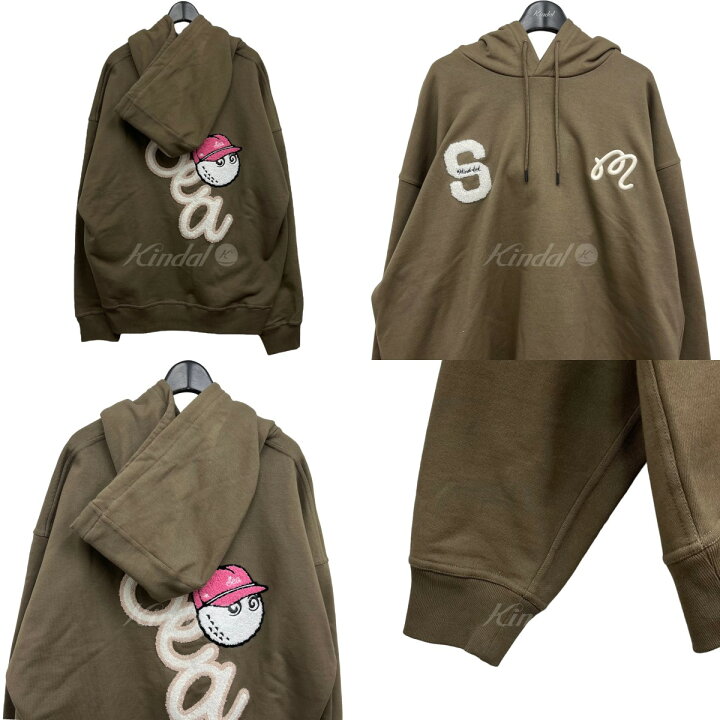楽天市場】【中古】WIND AND SEA × MALBON GOLF パーカー ブラウン 