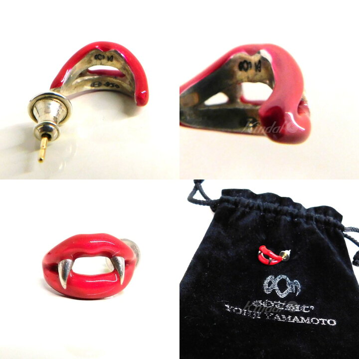 楽天市場】【中古】GOTHIC YOHJI YAMAMOTO バンパイヤピアス レッド 