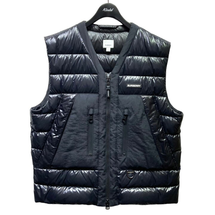 楽天市場】【中古】BURBERRYダウンベスト 8060189 ブラック サイズ：L  
