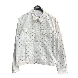 【中古】Calvin Klein Jeansロゴデニムジャケット ホワイト サイズ：XL【価格見直し】