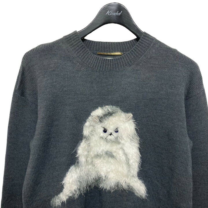 楽天市場】【中古】MUVEIL ネコインターシャニット グレー サイズ：38 