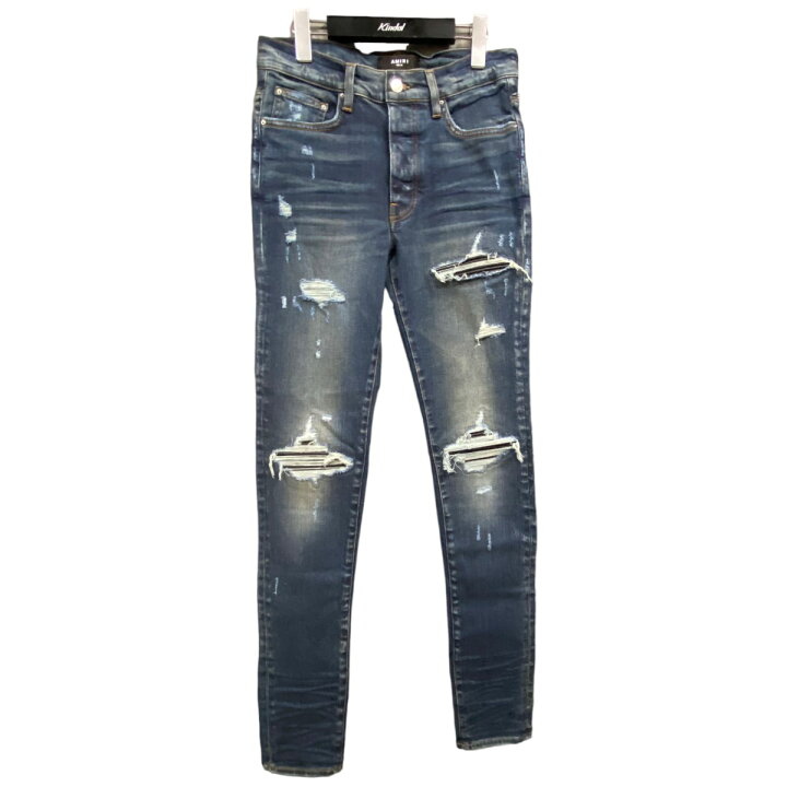 楽天市場】【中古】AMIRI 「MX1 403」ショットバイカーデニムパンツ 