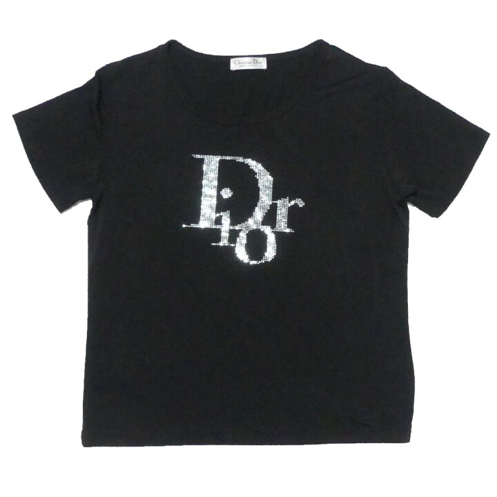 楽天市場】【中古】Christian Diorロゴ ラインストーン Tシャツ 