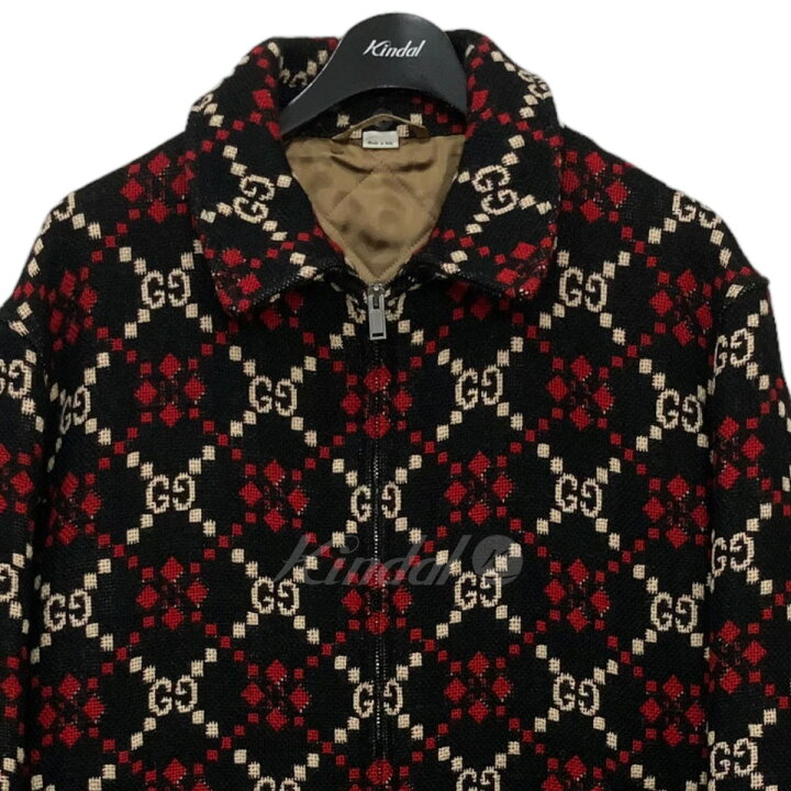 楽天市場】【中古】GUCCI Macro GG diamond ウール総柄ジャケット 