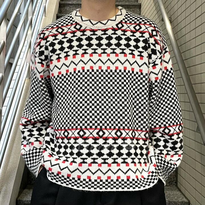 楽天市場】【中古】stussy×NOMA t．d． 23SS Jacquard Knit Crew 