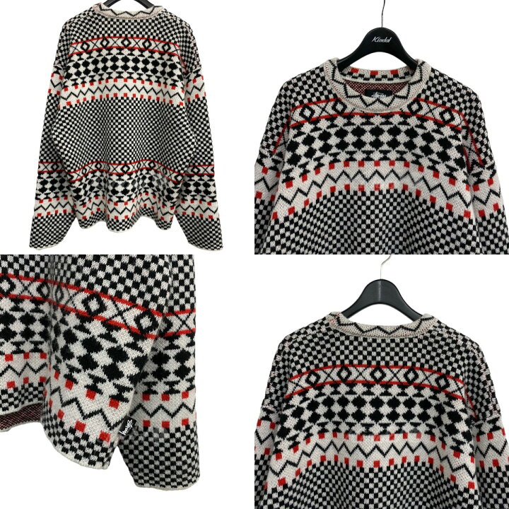 楽天市場】【中古】stussy×NOMA t．d． 23SS Jacquard Knit Crew 