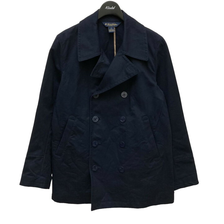 楽天市場】【中古】BROOKS BROTHERSコットンピーコート ネイビー  