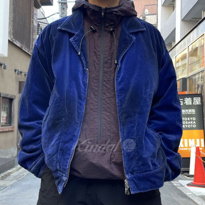 楽天市場】【中古】ANCELLM 23AW C／Velvet Zipup Jacket USED加工