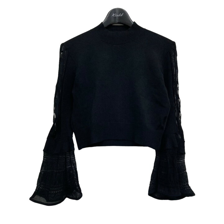 楽天市場】【中古】FETICO23SS｢FLARED SLEEVE KNIT TOP｣ショート丈 