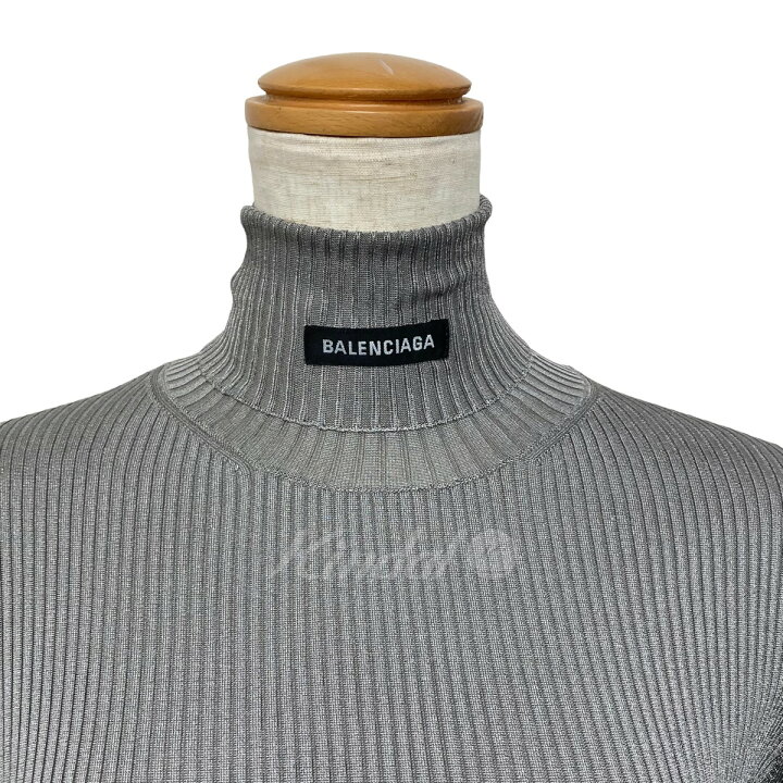 楽天市場】【中古】BALENCIAGA タートルネックニット グレー サイズ：S 