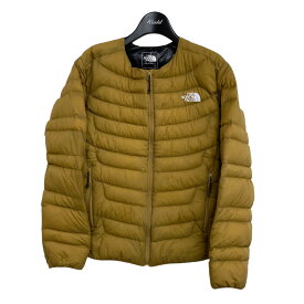 【中古】THE NORTH FACE「Thunder Roundneck Jacket」 ダウンジャケット ベージュ サイズ：S【価格見直し】