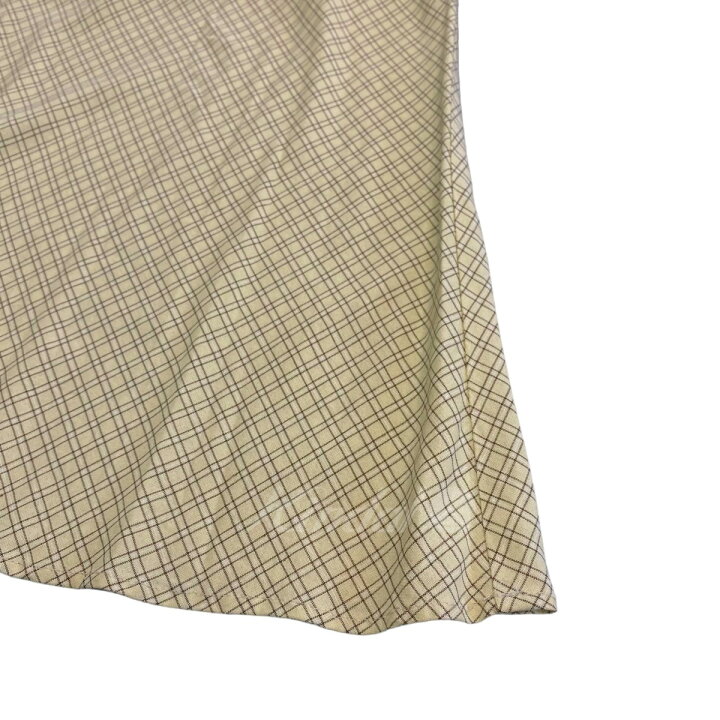 楽天市場】【中古】Dhal チェックロングスカート イエロー サイズ：S 
