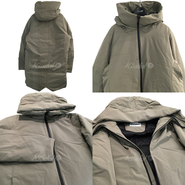 楽天市場】【中古】ATTACHMENT｢3LAYER LIGHT TAFFETA HOODED DOWN COAT 