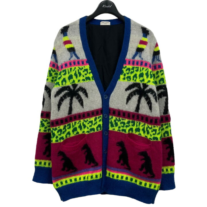 楽天市場】【中古】SAINT LAURENT PARIS モヘアカーディガン ホワイト  