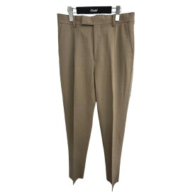 【中古】WACKO MARIA×DORMEUIL「PLEATED TROUSERS」 スラックスパンツ ベージュ サイズ：M【価格見直し】