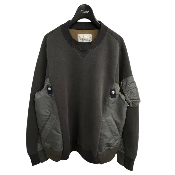 楽天市場】【中古】sacai｢Sponge Sweat X MA-1 Pullover｣ ボンバー  